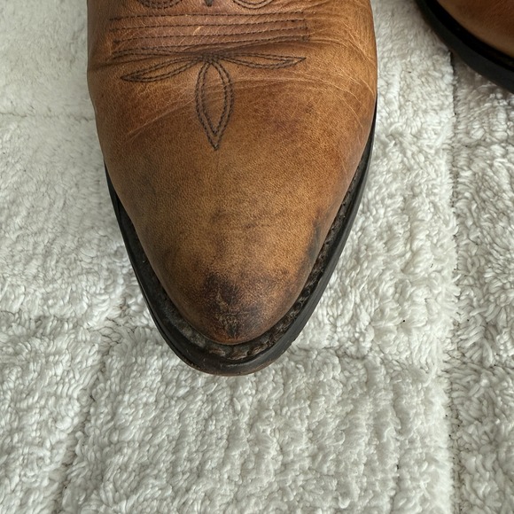 Masterson Mens Western Pull On Work Cowboy Boots Size 10D Leather Rugged - Picture 5 of 13